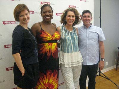 08-24-11 Cast members (L-R) Mary Bacon. Saidah Arrika Ekulona. Randy Graff. James Lecesne of "Motherhood Out Loud" at a photo op. at Primary Stages Rehearsal Studios. 307 West 38th St. Thursday afternoon 08-23-11