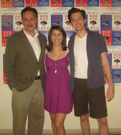 08-07-14 (L-R) Cast members Kevin Pariseau. Alli Mauzey. Josh Grisetti at a Meet & Greet for "Red Eye of Love" at Studio353. 353 West 48th St. Thursday morning. 08-07-14. Photo by: Aubrey reuben