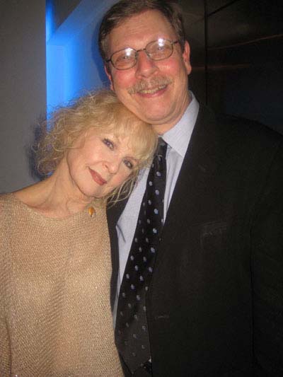 12-11-12 Cast member Penny Fuller and book. music and lyrics Barry Kleinbort at the opening night party for "13 Things About Ed Carpolotti" at 59E59 Theaters. 59 East 59th St. Tuesday night 12-11-12