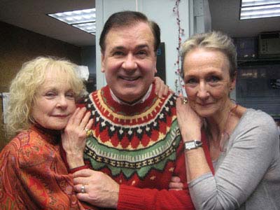 12-13-11 (L-R) Penny Fuller. Lee Roy Reams. Kathleen Chalfant at the Susan L. Schulman holiday party in her office at 1501 Broadway Monday evening12-12-11