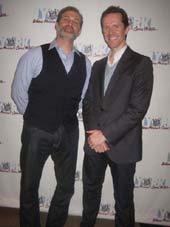12-20-12 Cast members (L-R) Marc Kudisch. Jeffry Denman at the opening night party for "Happy Merry Hanu-Mas" at the York Theatre at Saint Peter's Church at Citicorp on East 54th St. & Lexington Ave. Wednesday night 12-19-12