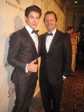 02-07-12 (L-R) Nick Jonas. Rob Ashford at the Drama League's 28th Annnual Benefit Gala at the Pierre Hotel
