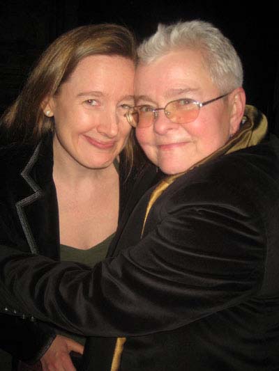 01-29-13 (L-R) Sara Ruhl. honoree Paula Vogel at the 2012 Hall of Fame dinner at the New York Friars Club. 57 East 55th St. Monday night 01-28-13