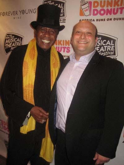 07-10-12 Ben Vereen (L) and Executive Producer Isaac Robert Hurwitz at the opening night gala of the New York Musical Theater Festival (NYMF) at Hudson Terrace. 621 West 46th St. Monday night 07-09-12