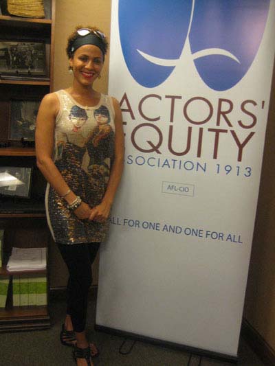 07-18-12 Cast member Nicole Ari Parker at a reception where "A Streetcar Named Desire" received The Extraordinary Excellence in Diversity on Broadway Award at Actors' Equity. 165 West 46th St. Tuesday afternoon. 07-17-12