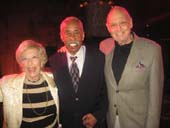 07-24-13 (L-R) Music and lyrics Mildred Kayden, orchestrations Danny Holgate, Charles Strouse at the opening night of "Storyville" at the York Theatre at Saint Peter's Church at Citicorp. East 54th St. and Lexington Ave. Tuesday night 07-23-13