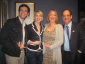 06-11-13 (L-R) Winners of the Clarence Derwent Awards Michael Urie and Annaleigh Ashford. Winners of the Richard Seff Awards Kristine Nielsen and Lewis J. Stadlen at Actors' Equity. 165 West 46th St. Tuesday afternoon