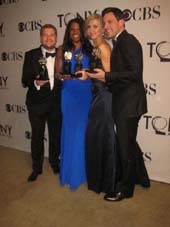 06-11-12 2012 Tony winners (L-R) James Corden