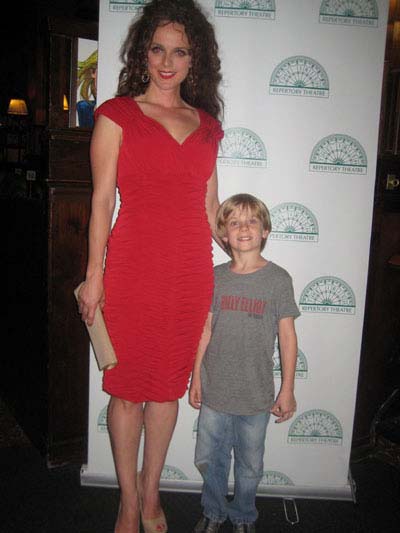 06-12-12 Cast members Melissa Errico and Zachary Maitlin at a dinner following a concert version of "Oliver" at the Irish Repertory Theatre 2012 Annual Benefit Gala at Sardi's. 234 West 44th St. Monday night 06-11-12