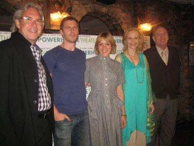 06-13-12 (L-R) Director David Esbjornson. Patick Heusinger. Chloe Sevigny. Laila Robins. Paxton Whitehead of "Abigail/1702" at a photo op. for the New York Stage and Film 2012 season at Joe Allen Restaurant. 325 West 46th St. Tuesday morning 06-12-12