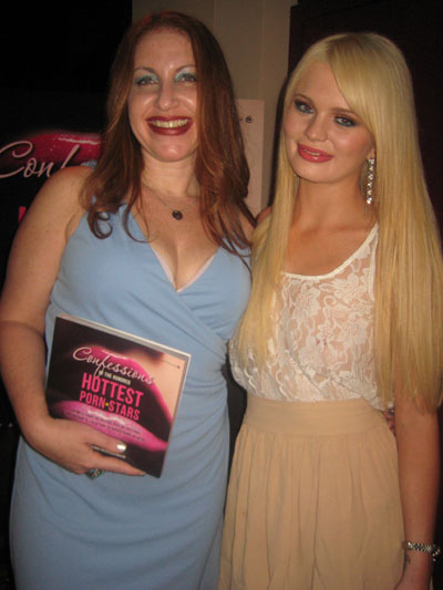 06-15-11 Penthouse Magazine Sex Advice Columnist Lainie Speiser (L) and Alexis Ford at her book party for "Confessions of the Hundred Hottest Porn Stars" at Rick's Cabaret. 50 West 33rd St. Tuesday night 06-14-11