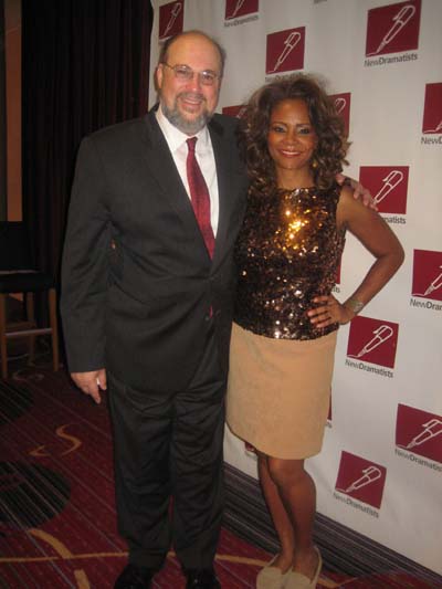 05-21-13 (L-R) Honoree Seth Gelblum. Tonya Pinkins at the New Dramatists 64th Annual Spring Luncheon at the New York Marriott Marquis. 1535 Broadway. Tuesday afternoon 05-21-13