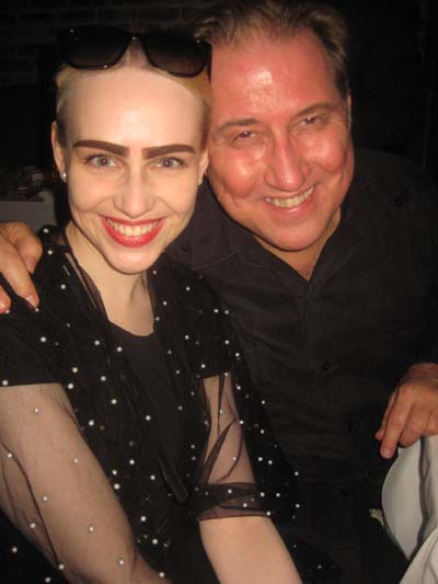 Mark Kostabi, Grammy winner Desiree .  Photo by:  Aubrey Reuben