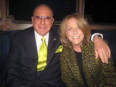 03-02-12 Clive Davis and Lesley Gore at the opening night party for "Carrie" at Griffin. 50 Gansevoort St. Thursday night 03-01-12