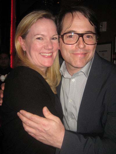 05-08-12 Kathleen Marshall and Matthew Broderick at the 30th Fred & Adele Astaire Awards Nominations Party at the Lambs Club. 132 West 44th St. Monday night 05-07-12