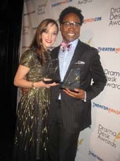 05-20-13 Outstanding Actress and Actor in a Musical Laura Osnes "Cinderella" and Billy Porter "Kinky Boots" at the 58th Annual 2013 Drama Desk Awards at The Liberty Theatre. 234 West 42nd St. Sunday night. 05-19-13