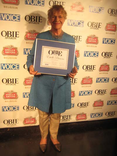 05-20-14 Estelle Parsons received the Lifetime Achievement Award at the Village Voice Obie Awards at Webster Hall. 125 East 22th St. Monday night. 05-19-14. Photo by: Aubrey Reuben