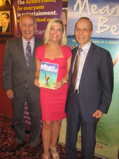 05-22-14 (L-R Joe Benincasa. Lauren Pizza. husband Joe Pizza at the Actors Fund Book Launch party for Lauren Pizza's "Meant to Be: The Lives and Loves of a Jersey Girl" at Sardi's. 234 West 44th St. Wenesday evening. 05-21-14.  Photo by:  Aubrey Reuben