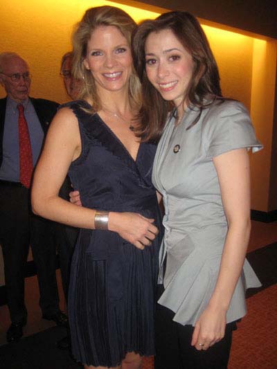 05-03-12 Kelli O'Hara (L) and Cristin Milioti at the 2012 Tony Nominees Reception at the Millennium Broadway Hotel. 145 West 44th St. Wednesday morning 05-02-12