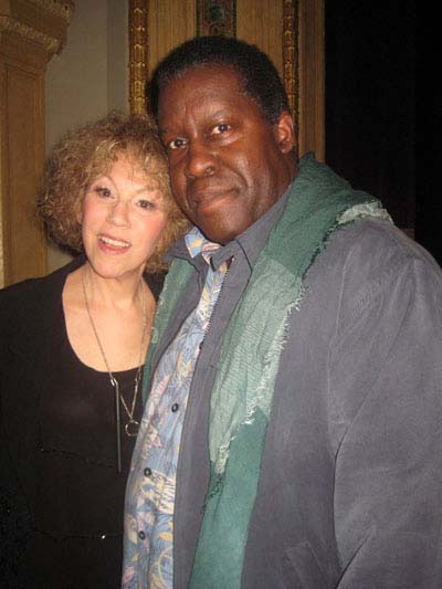 05-05-12 Carrie Robins (L) received the TDF/Irene Sharaff Lifetime Achievement Award from Tazewell Thompson (R) at the 2012 TDF/Irene Sharaff Awards Ceremony at the Hudson Theatre of the Millennium Broadway Hotel. 145 West 44th St. Friday evening 05-04-12