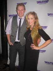 11-05-13 Cast members Matt Farcher and Haven Burton at the opening night party for "Disaster!" . photo by: aubrey reuben