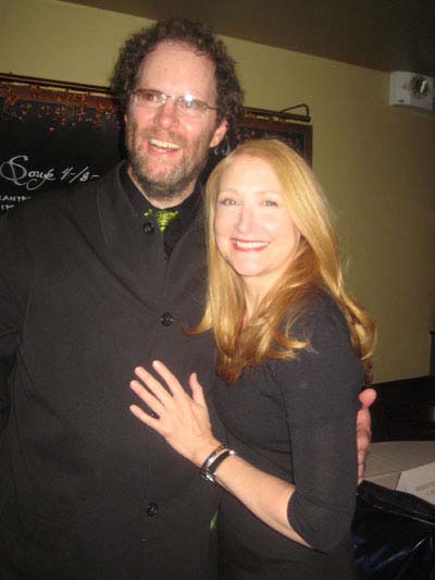 09-11-06-12 Cast member Shuler Hensley and Patricia Clarkson at the opening night party for "The Whale" at West Bank Cafe. 407 West 42nd St. Monday night 11-05-12