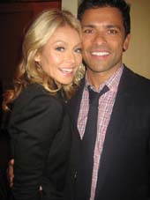 11-14-11 Kelly Ripa and husband cast member Mark Consuelos at the opening night party for "Standing on ceremony: The Gay Marriage Plays" at 24 Fifth Avenue. Sunday night 11-13-11
