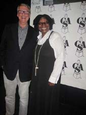 09-27-11 Mike Nichols presented Whoopi Goldberg with The New York Apple Award at the 27th Annual Artios Awards of the Casting Society of America at District 36.