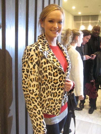 10-19-11 Kaylee DeFer "Gossip Girl" at the opening of Denim Habit boutique. 346 West 46th St. Tuesday night 10-18-11