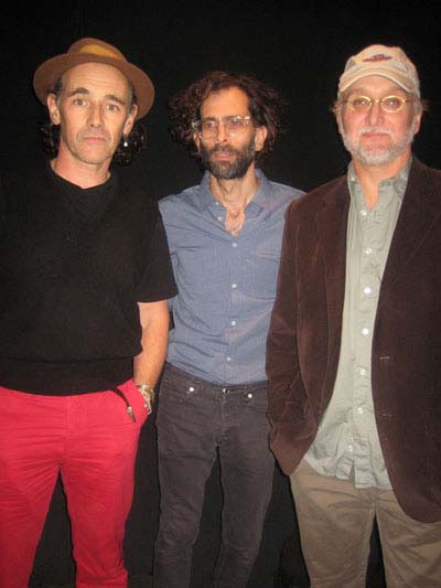 10-25-12 (L-R) Mark Rylance. director Daniel Fish cast member Michael Rudko at the opening night party for "House for Sale" in the theatre of the Duke on 42nd St. 229 West 42nd St. Wednesday night 10-24-12