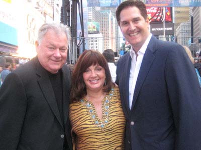 09-09-12 (L-R) Robert Wankel. Charlotte St. Martin. Nick Scandalios at the 20th Broadway on Broadway 2012 in Times Square. Sunday Morning. 09-09-12