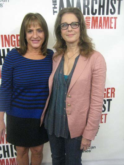09-10-12 Cast members (L-R) Patti LuPone and Debra Winger at a press conference for "The Anarchist" at the Davenport Studios. 250 West 49th St. Monday morning. 09-09-12