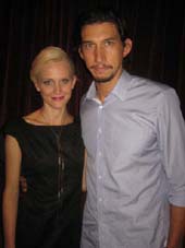 09-28-12 Cast member Joanne Tucker and Adam Driver at the opening night party for "Through the Yellow Hour" at
