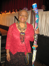 05-12-11 Faith Ringgold. Artist. Activist & Feminist received a Celebrating Women Award at the 24th Annual Celebrating Women Breakfast at the New York Hilton. 1335 Avenue of the Americas. Thursday morning 05-12-11