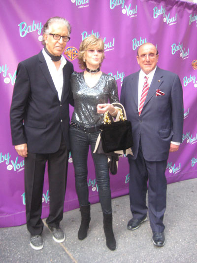 04-28-11 (L-R) Richard Perry. Jane Fonda. Clive Davis at the opening night for "The Baby It's You!" at the the Broadhurst Theatre. 235 West 44th St. Wednesday night 04-27-11