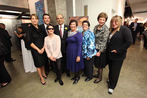 Lorraine Bracco, Bradley Van Nostrand, Eliette Markhbein, Dr. Raj K. Narayan, Rosemarie diSalvo, Marie Cavallo, Judy Avner, Penny Marshall. Photo by: Patrick McMullan