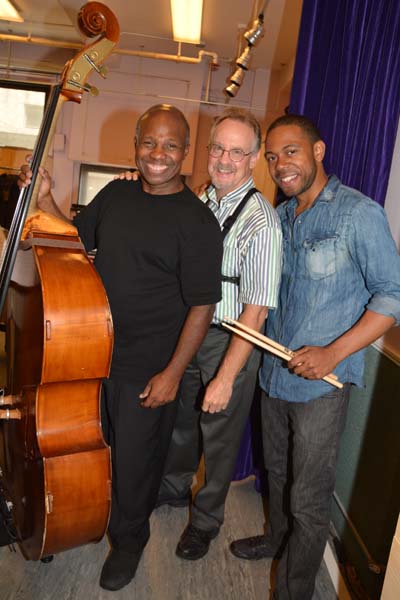 James Cmmack Ken Hitchcock and Jerome Jennings very ready for a wonderful Lady Day The Billie Holiday Musical.  photo by:  rose billings