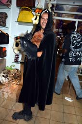 Edward Alva and his dog Woody at The Dog Store . photo by: rose billings
