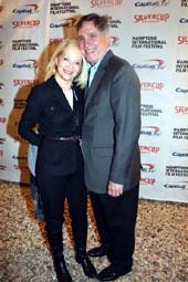 Ruth Appelhof Executive Director Guild Hall and her wonderful Husband Gary host many events for The HIFF . photo by: rose billings