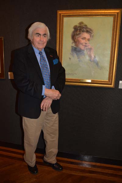 Everett Raymond Kinstler and his dear portrait of .  photo by:  rose billings