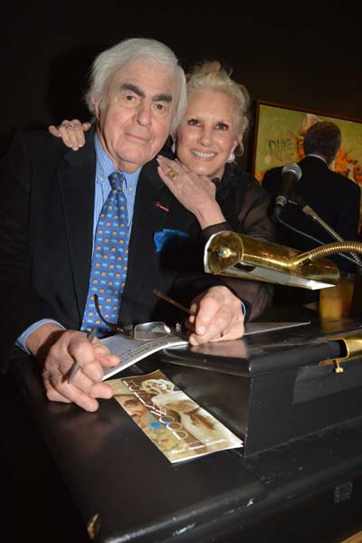 Everett Raymond Kinstler  and Dianne bernhard.  photo by:  rose billings