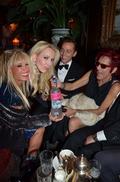 Betsey Johnson, daughter lulu , Paolo Nieddu and Patricia Field enjoying a few moments