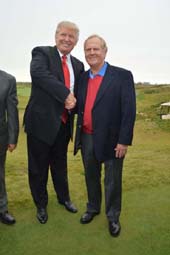 Donald Trump and Jack Nicklaus . photo by: rose billings