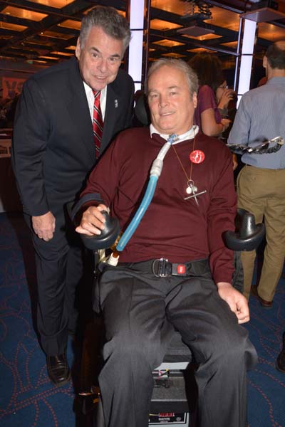 Congressman Peter King and Detective Steven McDonald.  photo by:  rose billings
