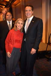 Trudy L. mason New York State Democratic Committee and Governor Andrew Cuomo. photo by: rose billings