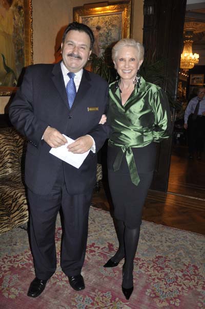 John Erama and Dianne Bernhard President of The National Arts Club
