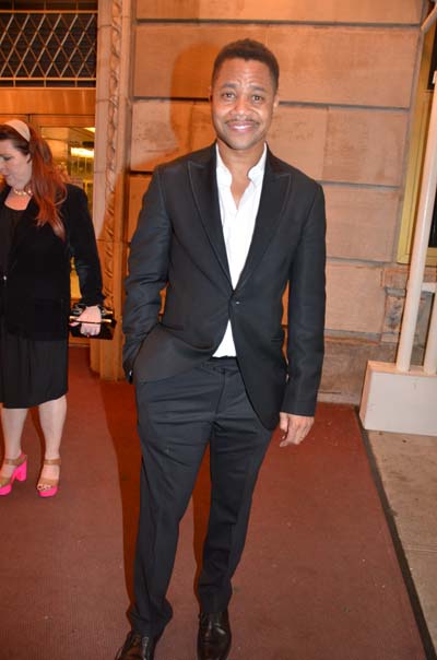 Cuba Gooding Jr in A Trip To Bountiful a movie star and a Broadway star enjoy Broadway's finest