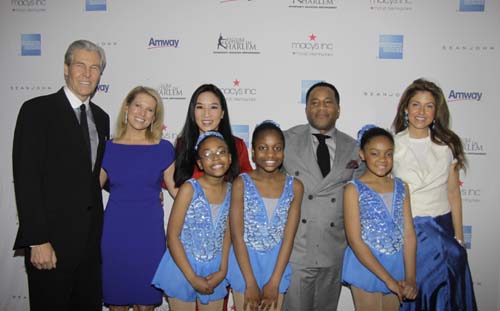 &nbsp;Terry and Tina Lundgren and FSH Students with honorees Michelle Kwan, Jeff Tweedy, and Dylan Lauren. Photo: Sue Coflin/Max Photo