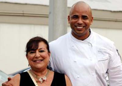 Sandy and Chef David Sears, Temple Orange,Eau Palm Beach Resort & Spa