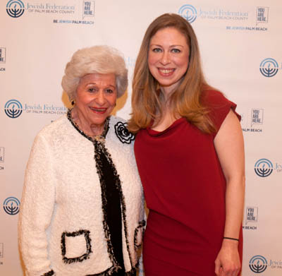Dorothy Adler and Chelsea Clinton. Photo by: Robert Sadler Clark Photography